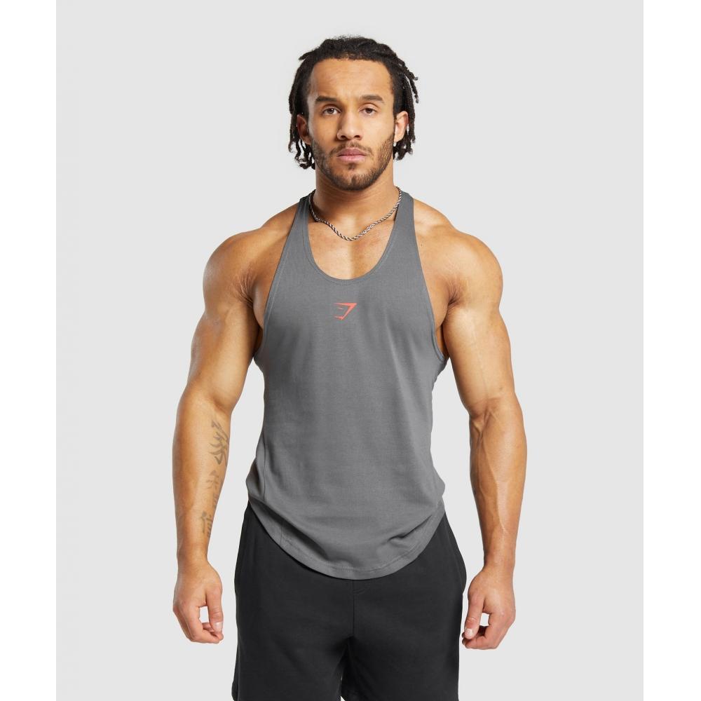 

GYMSHARK Bold Stringer Pitch Grey A1A5X GB7Q XS