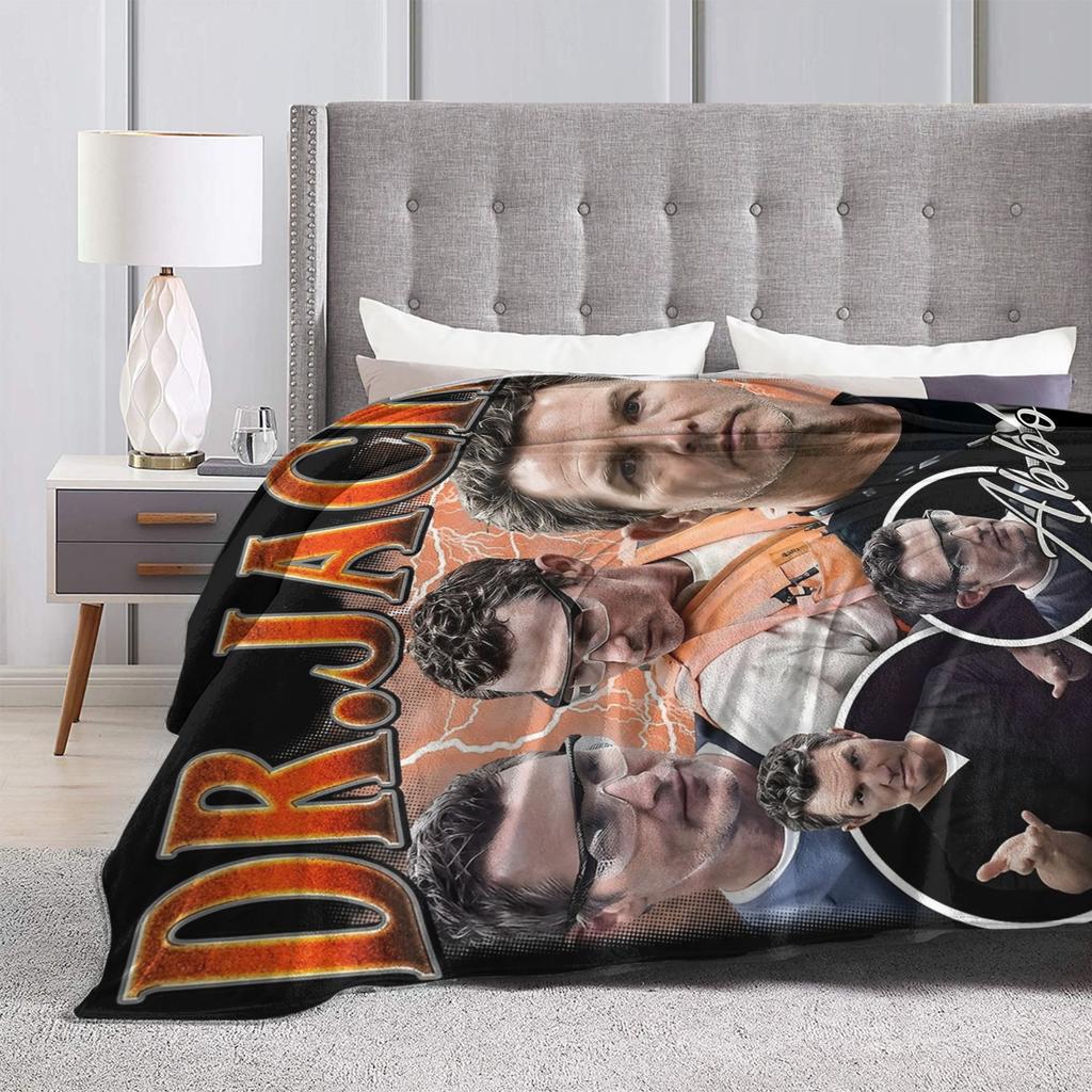 Dr. Jack Abbott The Pitt Tv Show Blanket Velvet Summer Breathable Lightweight Throw Blankets for Bedding Outdoor Bedding Throws