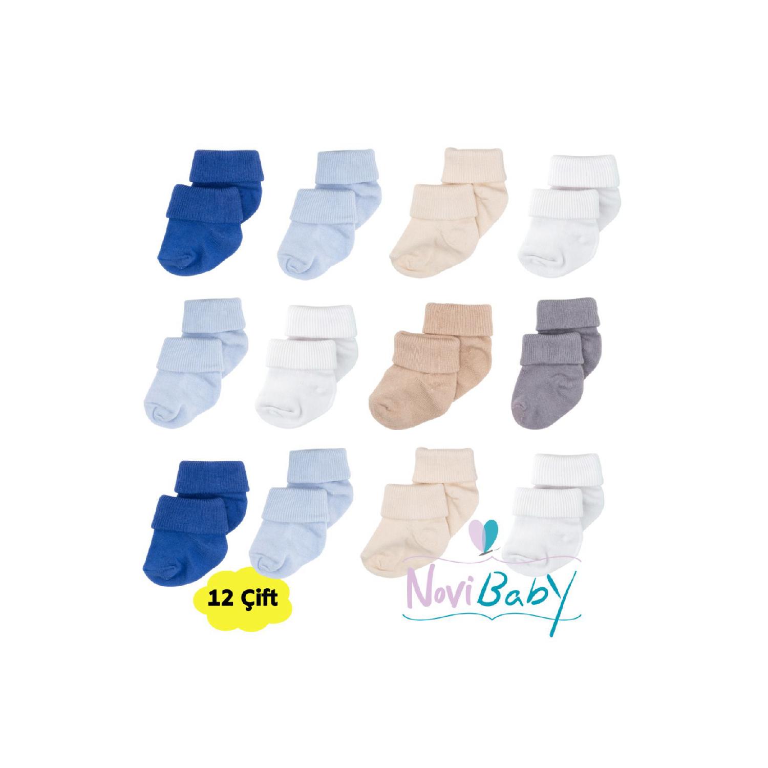 

12 комплектов бамбуковых носков для новорожденных, детские носки для мальчиков и девочек, мальчиков и девочек 0-6 Ay