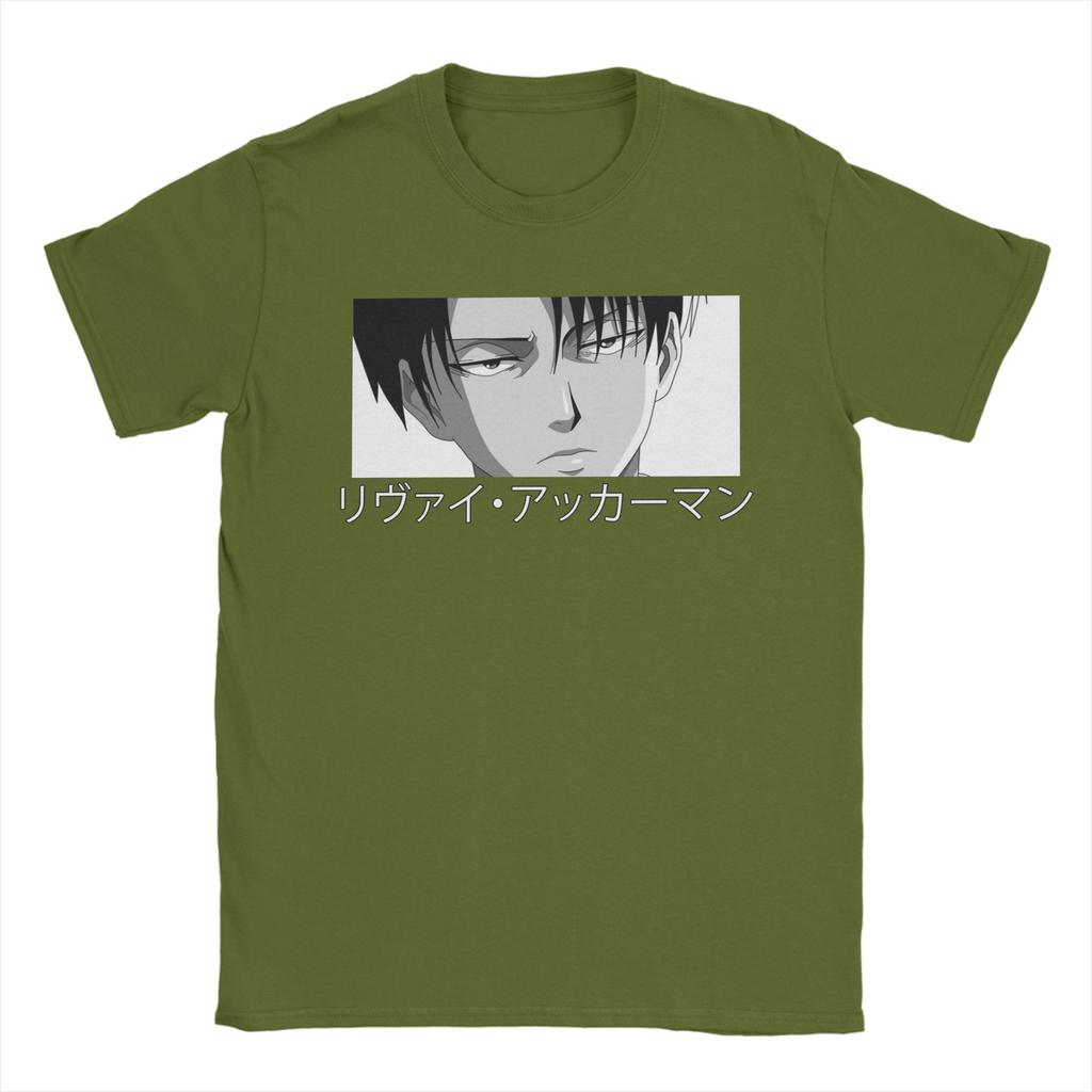 Vintage Attack on Titan T-Shirts Men O Neck Pure Cotton T Shirt AOT Anime Manga Short Sleeve Tee Shirt Gift Idea Clothing