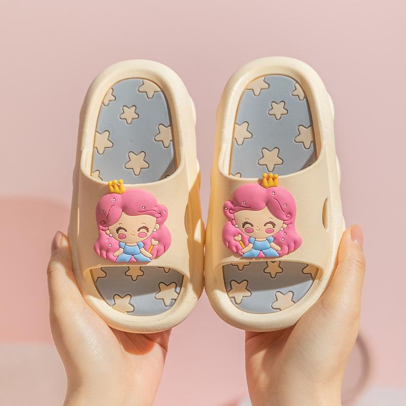 Cute Cartoon Dinosaur Summer Slippers New Fashion Soft Soled Children Shoes Popular Anti Slip Kids Home Slippers Pantuflas Niño