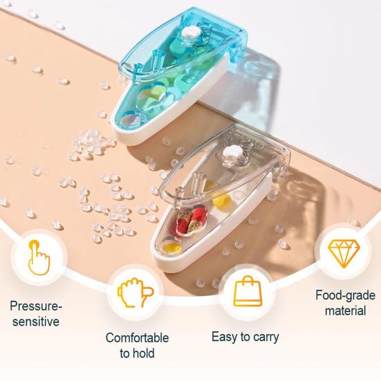 Sealed Pill Organizer Travel Tablet Dispenser Small Medicine Box Pills Extractor Tool Daily Pill Case