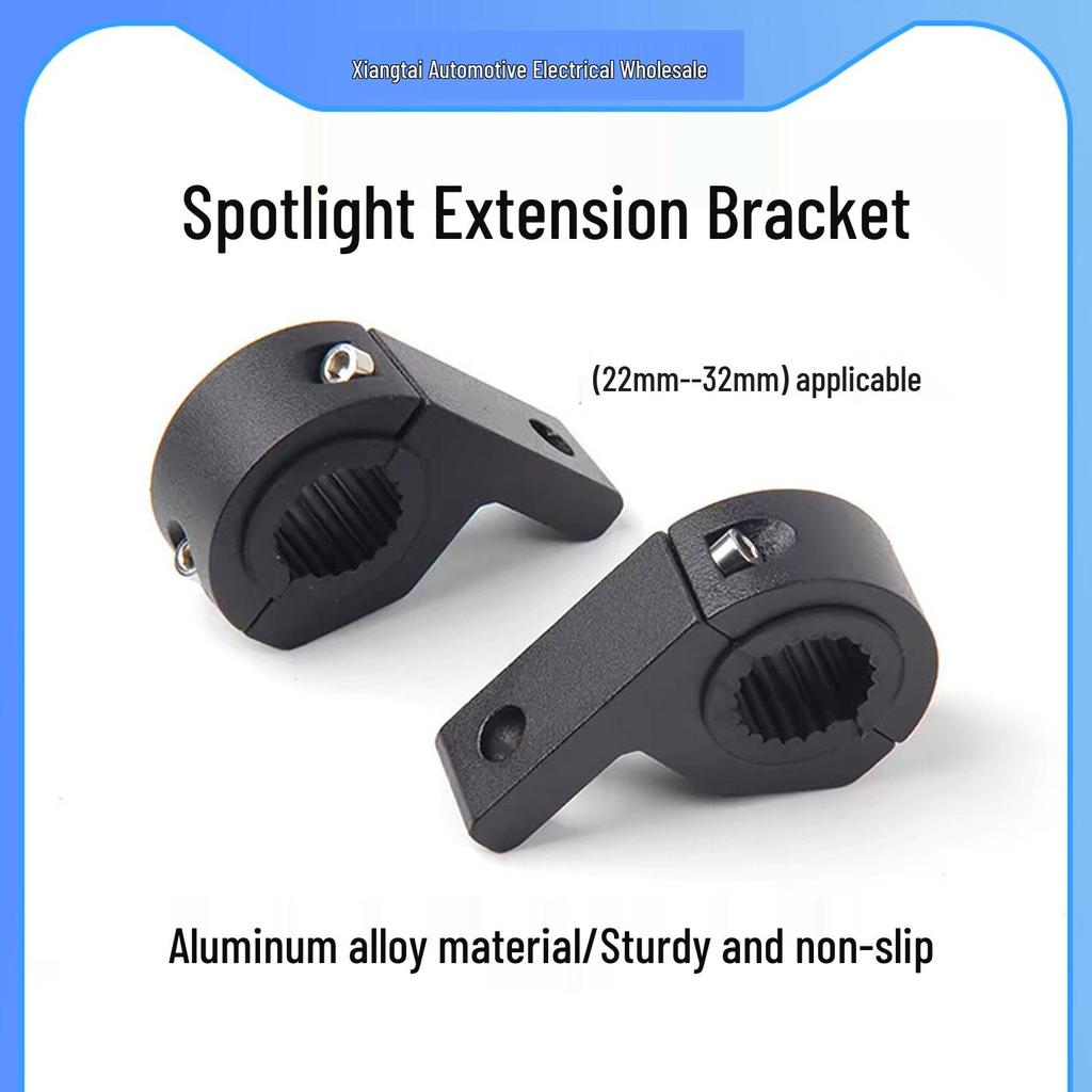 Universal Electric Motorcycle LED Spotlight Bracket – Adjustable Multifunctional Guard Clamp for Extension and Mounting.