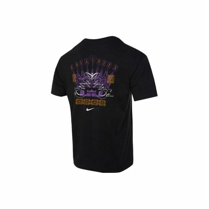 

Nike logo crown print pattern men s short-sleeve T-shirt in black L