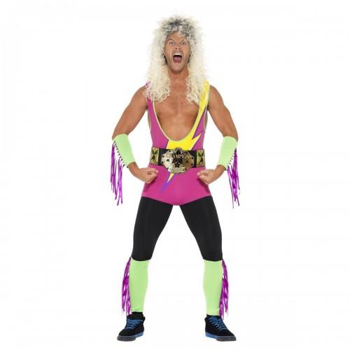 Smiffys Mens Retro Wrestler Costume Set