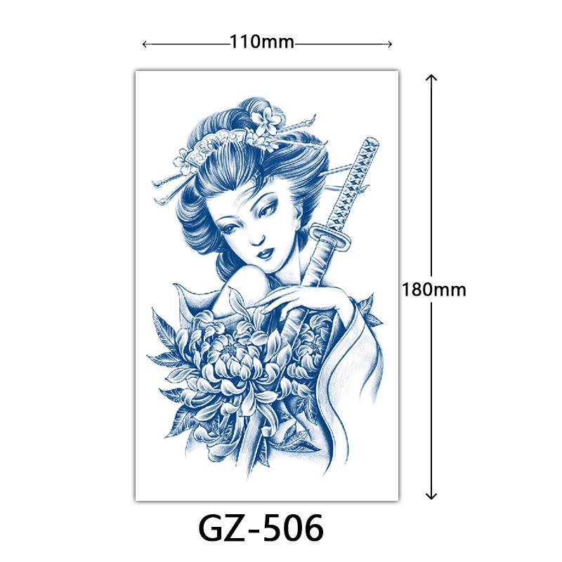 Herbal Tattoo Stickers, Juice Tattoo Stickers, Semi-Permanent Tattoo Stickers Dragon Snake Animal Tattoos