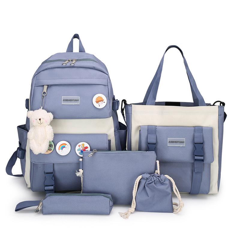 Korean Version Primary School Students Junior High School Students High School Students Large Capacity Small Fresh and Fashionable Backpack