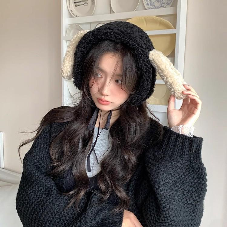 Korean Style Cute Puppy Plush Earmuffs: Women's Winter Windproof Ear Warmers