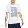 Nike T Shirts Men's White Crew Neck Moderate Straight Fit DD8406-101