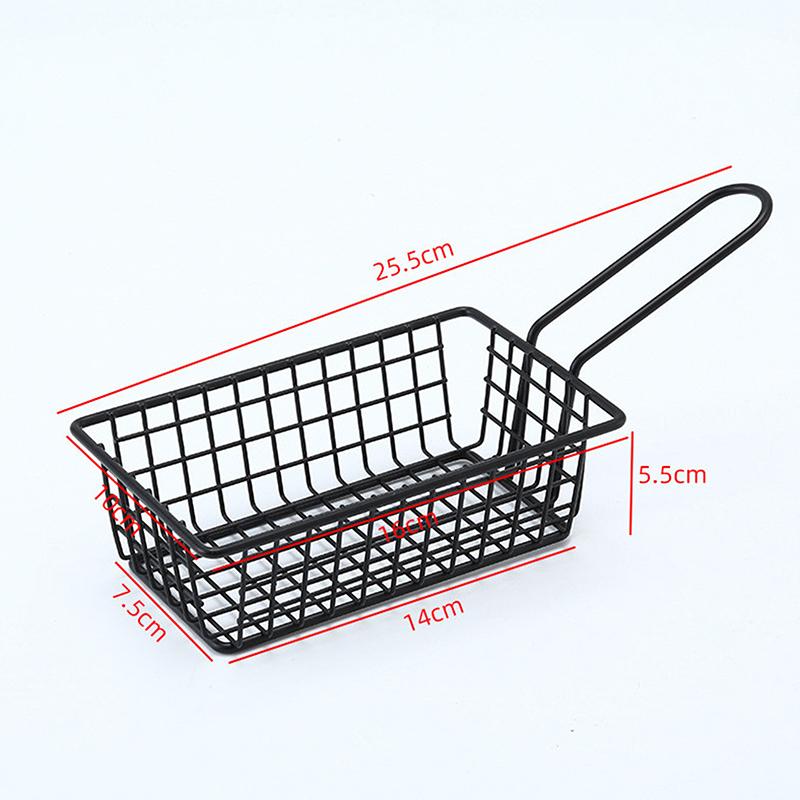 French Fries Basket Snack Bucket Fried Chicken Chip Storage Basket Food Frying Basket Oil Strainer Creative Tableware Container