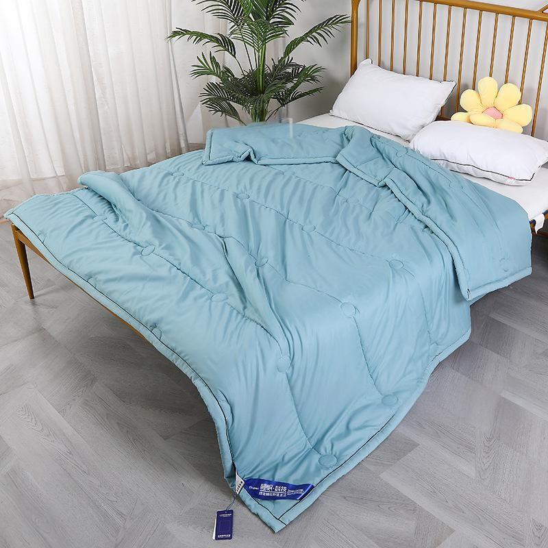 Color Solid Cotton Lightweight Duvet Quilt With Polyester Fill For Sleep Comfort