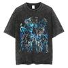 Unisex Oversized Washed Dragon Ball Anime Parentchild Tshirt Man Women Short Sleeve Streetwear Loose Casual Summer Yk