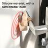 Bear Door Handle Stopper Wall Protector Adhesive-Free Silicone Door Lever Stop Wall Bumper Noise Reduction Home Office Door Anti-collision Pad