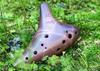 TNG Ocarina [Brown / 12-Hole / AC] Single (with dedicated case) High-Quality Ocarina for Wind Instruments, Purple Sand