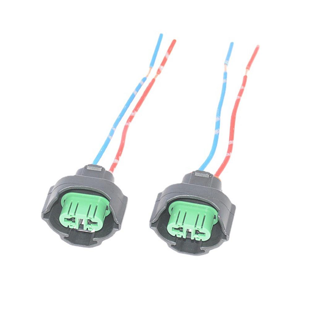 

New Durable 4Pcs H11 H8 Female Adapter Wiring Harness Socket Wire Plug For Fog Light
