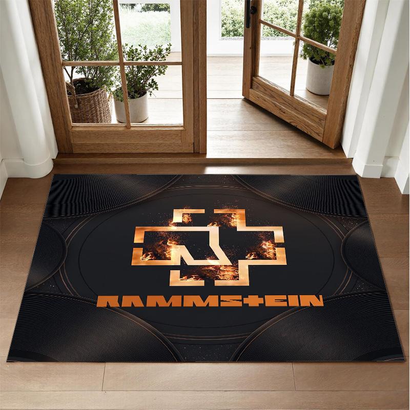 Rammstein Design Kristall-Samt Teppich Weiche Dekorationsmatte für Schlafzimmer Eingang