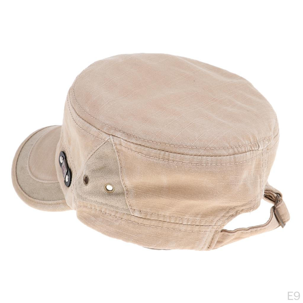 Distressed Washed Cotton Cadet Army Cap Basic Hat