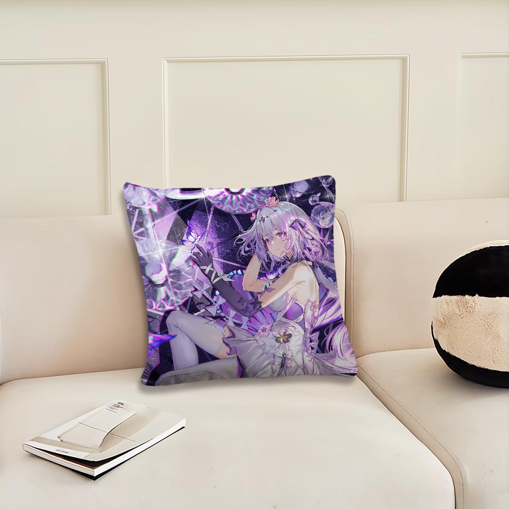 Castorice Game Honkai Star Rail Cushion Cover Cushion Room Bedroom Headboard Sofa Living Backrest Nap Time Pillow Case