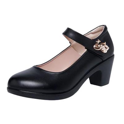 New Style White High Heel Office Shoes Elegant Middle Heel Ladies Wedding Bride Shoes Women Pumps Retro Shoes Women