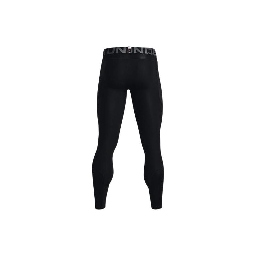 Under Armour Printed Letter Elastic Waist Fitness Leggings Men Leggings Black 1370663-001