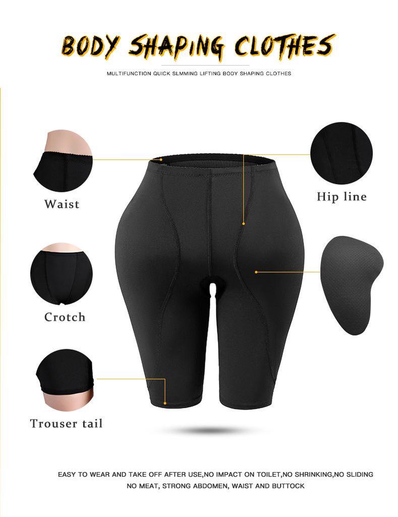 Women's Tummy Control & Hip Enhancer Pants with Waist Cincher and Slimming Underwear