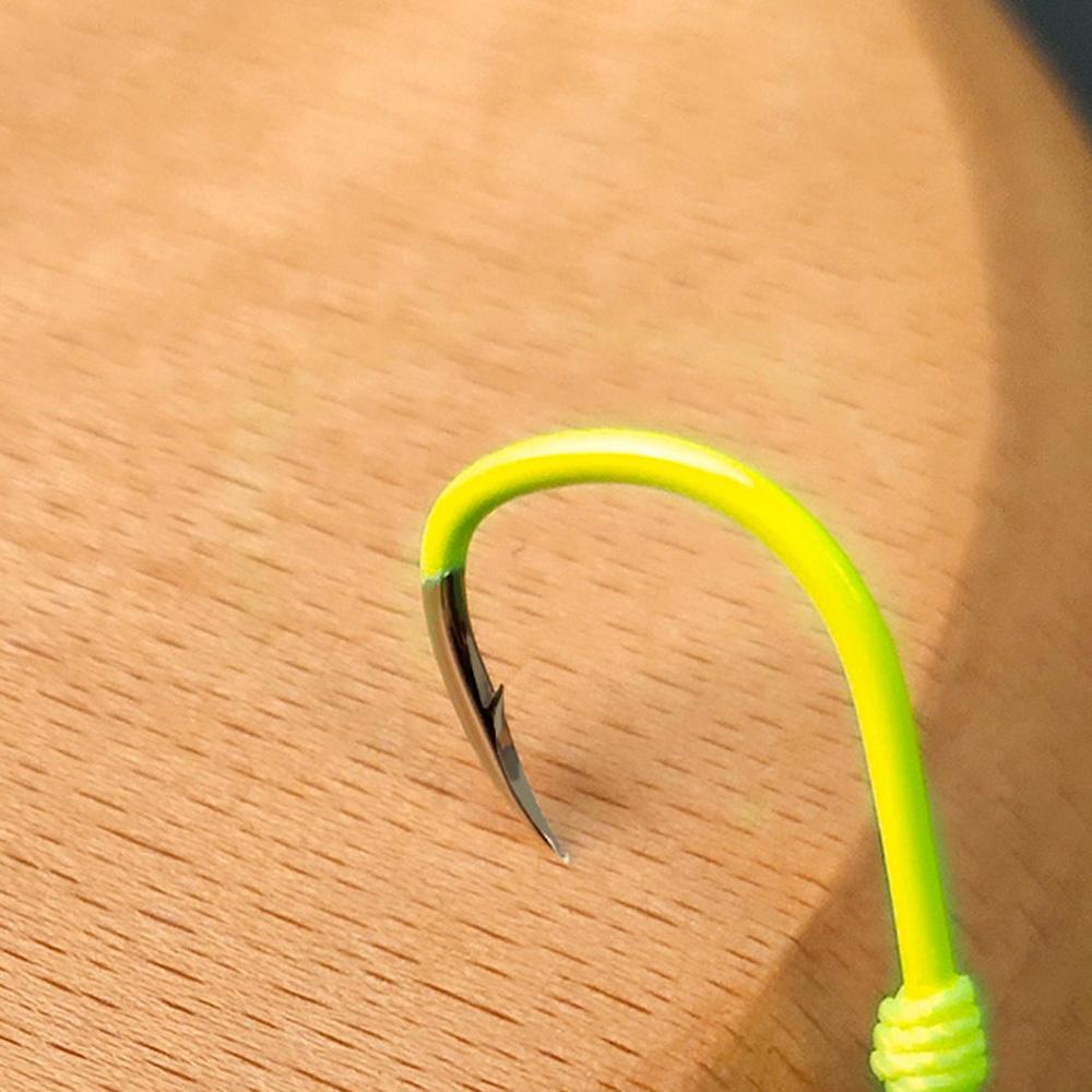 2Pcs/Set High Carbon Steel Barbed Fishing Hook for Fish Feeder Bomb Proof Hanging Explosion Hooks Bait Japan Plastic Box Packing