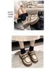 Brand Thick-Soled Leather Height-Increasing Warm Cotton Shoes for Women - Autumn/Winter Japanese Style