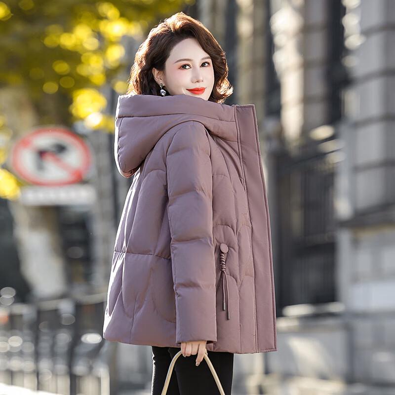 SNOWFLYING Women's Loose Short Winter Down Jacket