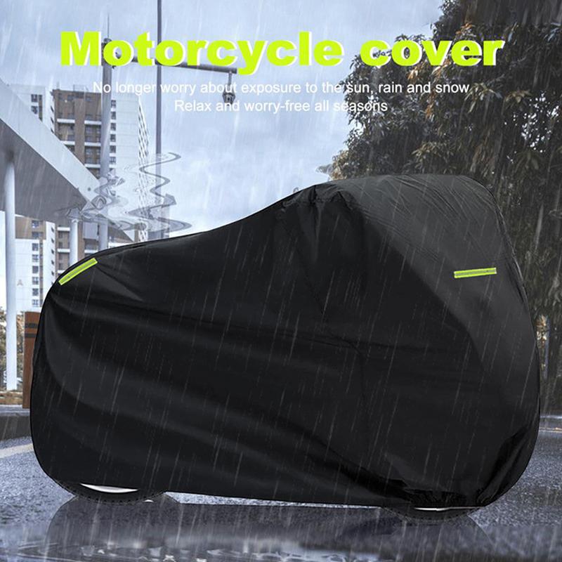 Heavy Duty Motorcycle Cover Heavy Duty Waterproof Scooter Shelter Protection Night Reflective Powersports Accessories For