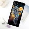 Astronaut Sterne Weltraum Planeten Handyhülle Für Samsung Galaxy S24 FE S23 Ultra S21 S22 S25 S26 Ultra S10 Plus S20 FE Hülle