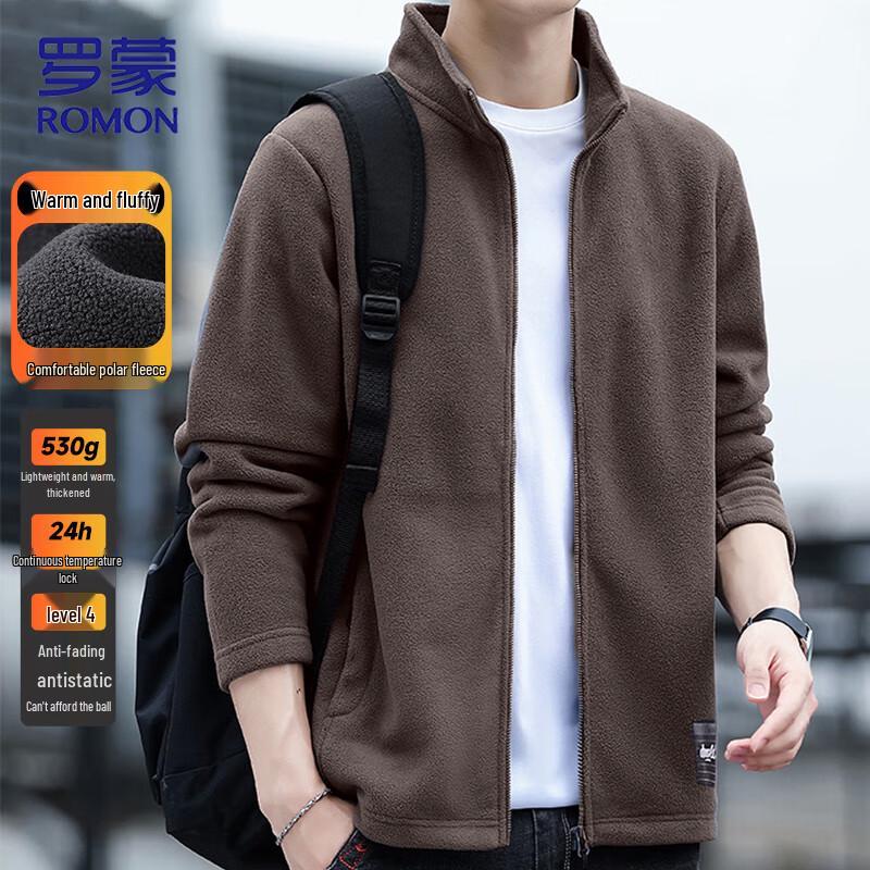 

ROMON Men s 530g Thickened Fleece Jacket 5XL