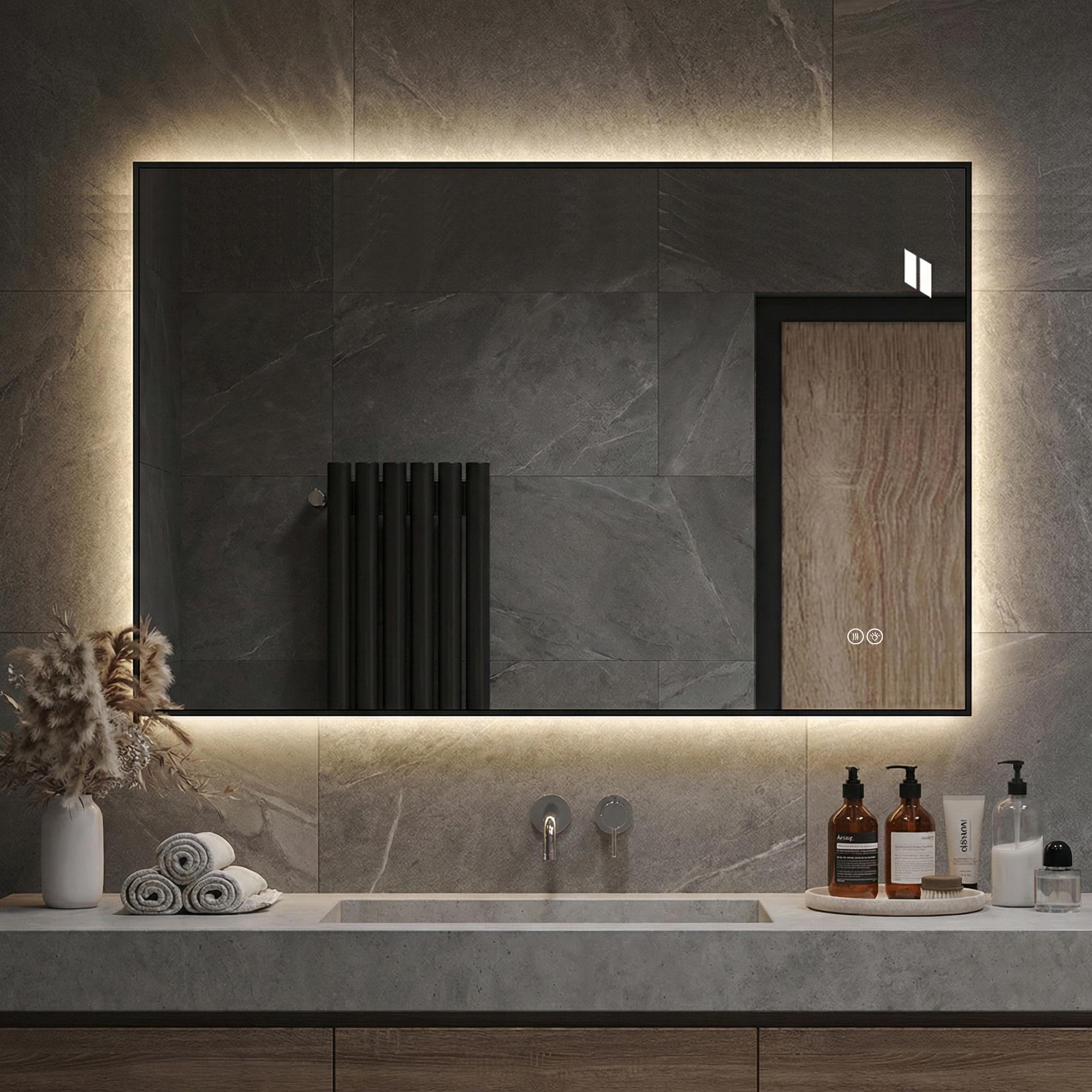 LED bathroom mirror 50x70 cm with