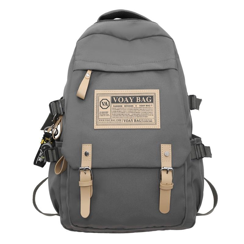 

Жіночий шкільний рюкзак Жіночий рюкзак великої місткості Шкільний ранець для старшокласників сірий