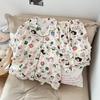 Plus Size Cloud Cotton Pajama Set: Short Sleeve & Shorts with Loose Cardigan