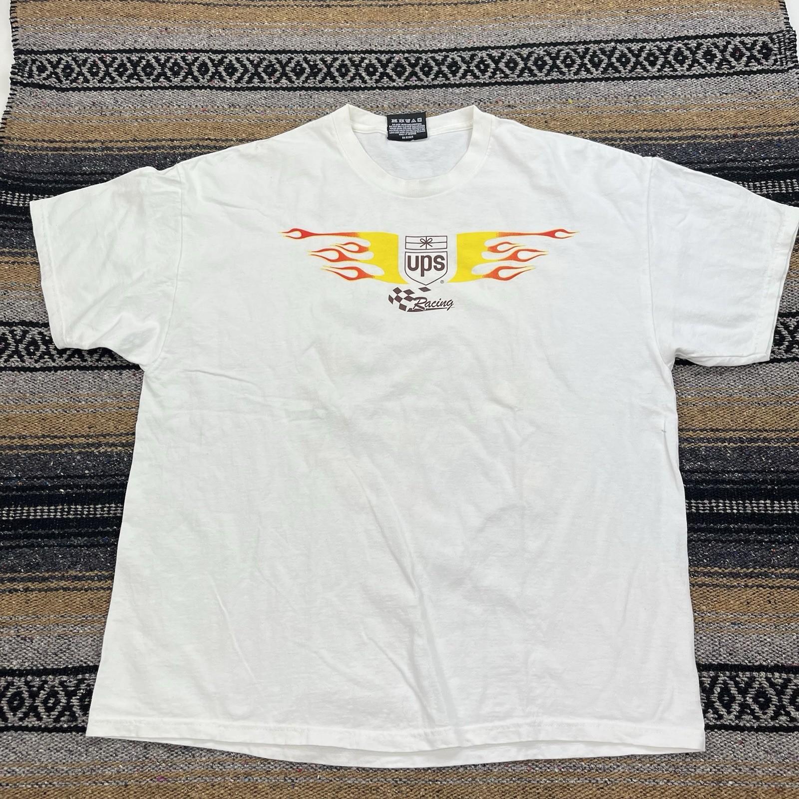 Vintage UPS Racing Dale Jarrett T Shirt NASCAR Size Large Chase Authentics XXL