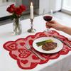 Valentine's Day Decorations, Heart Lace Tablecloth, For Banquets, Engagements, Weddings, Home Dining Table