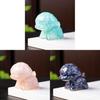 Crystal Resin Dog Deer Office Decor With Pink Quartz For Home And Desk Display