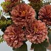 Chrysanthemum Bunch Faux Flowers with Bendable Stems Realistic Fake Flowers