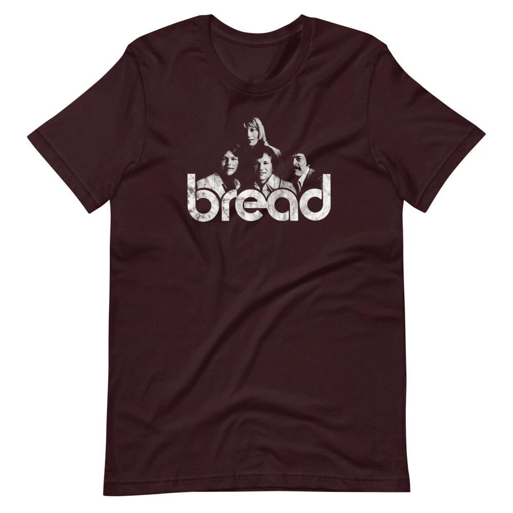 

BREAD 70s Music Band Brown Graphic Tee Shirt Short-Sleeve Unisex T-Shirt XXXL