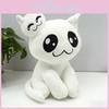 Mewgenics Plush White Cat Ghost Toy With Pp Cotton For Collectible Decor