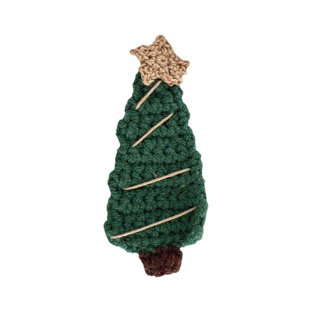 Soft Christmas Hair Clip Woolen Yarn Christmas Tree Hairpin Knitted Xmas Barrettes Christmas