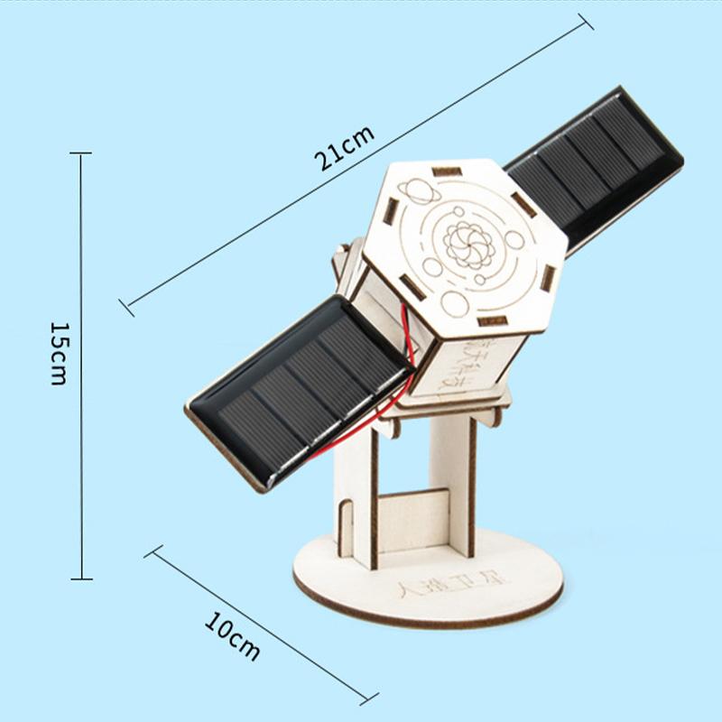 DIY Technology Aerospace Satellite Space Model Solar Artificial Satellite Children's Education Handmade Material Assembly Toy