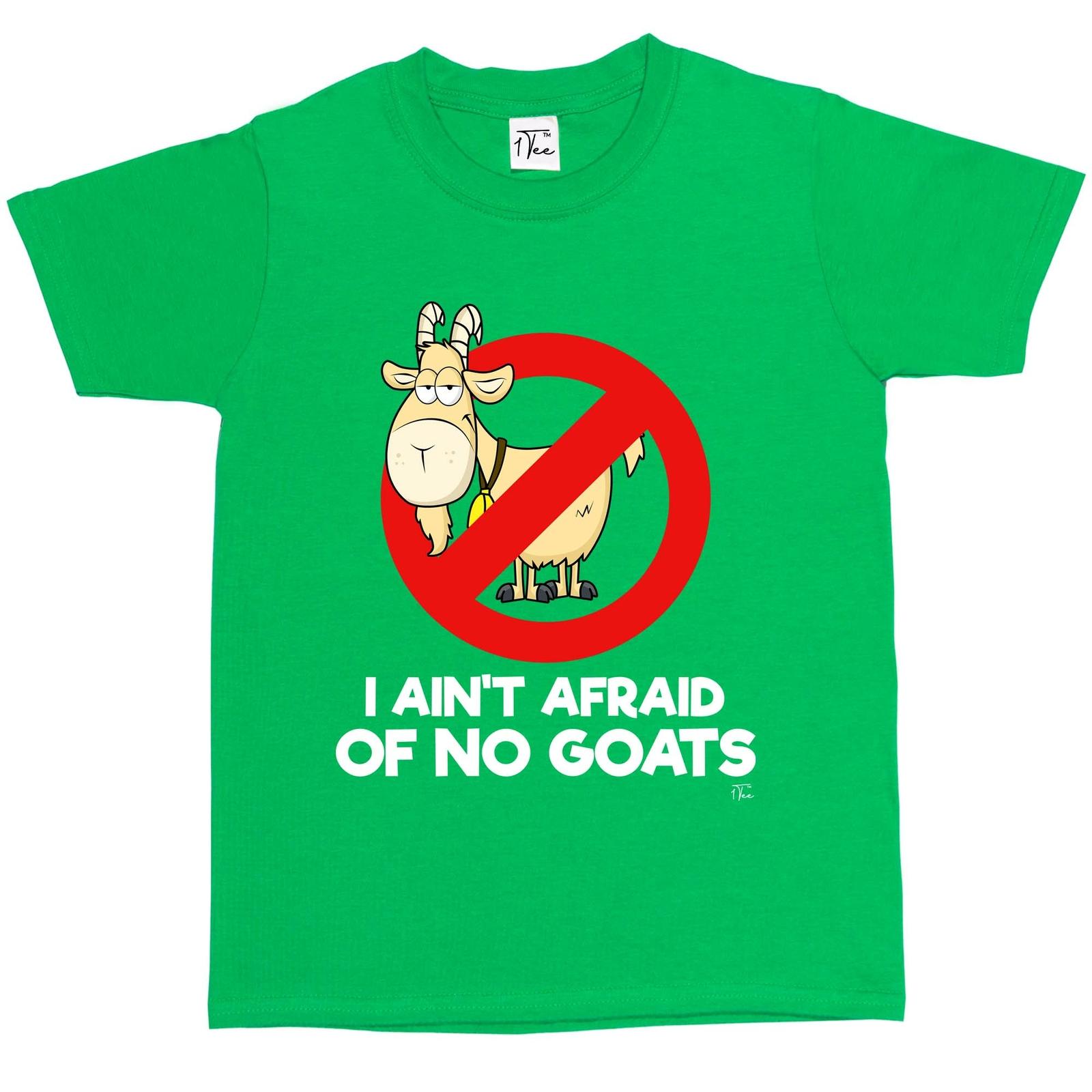 1Tee Kids Boys I Ain t Afraid Of No Goats T-Shirt L