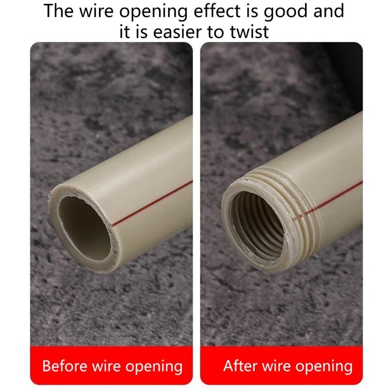 1/2'' 3/4'' Water Pipe Thread Opener Internal External Integrated Water Pipe Wire Opener For Electric Drill