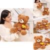 Adorable Honey Jar Bear Plush Toy Soft Stuffed Animal For Kids Birthday Gift