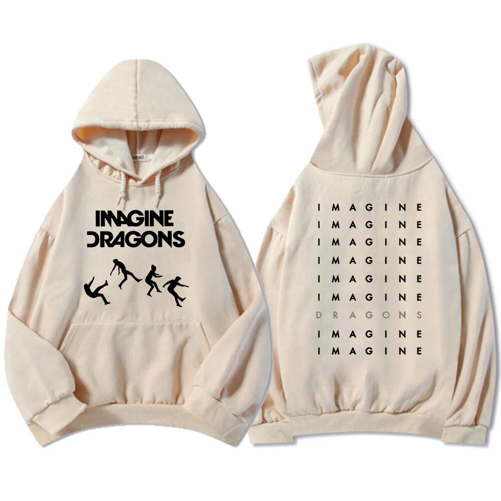 Streetwear Unisex Loom Tour 2026 Imagine Dragons Long Sleeve Winter Sweatshirts Oversized Hooded Pocket Female Male Clothes