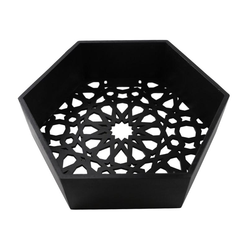 Wood Decor Wall Mount Hexagonal Books Toy Flower Pots Storage Shelf Holder Figurines Display Crafts Shelves Space Saving