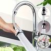 2 Stück 360° drehbarer Wasserhahn-Verlängerer, Dual-Sprühmodus, Spritzschutz-Design - Langlebiges ABS-Material, geeignet für Badezimmer- und Küchenspülen