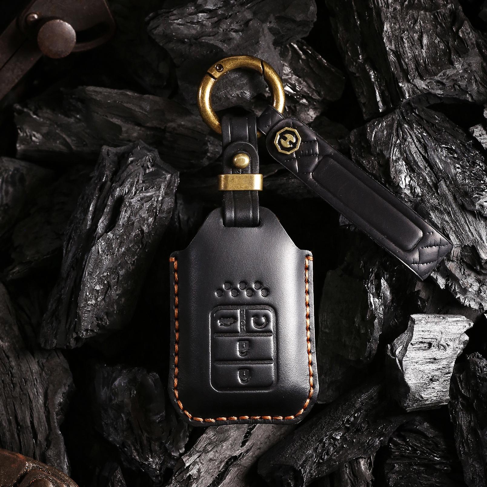 

Retro Leather Key Cover for Honda CRV, Civic, Accord, Fit, Insight, XRV