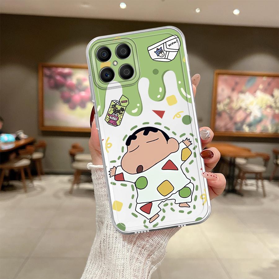 

Cartoon Crayons Shinchan Soft Phone Cover Case for Honor X7b X8b 90 Lite X8 X8a X9b X9a Honor X8 5G